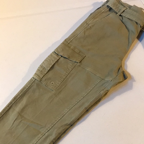 Frame Safari Paperbag Waist Belted Cargo Pants - Picture 12 of 15